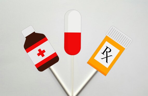 Medicine Cupcake Toppers Nurse Cupcake Toppers Doctor Cupcake