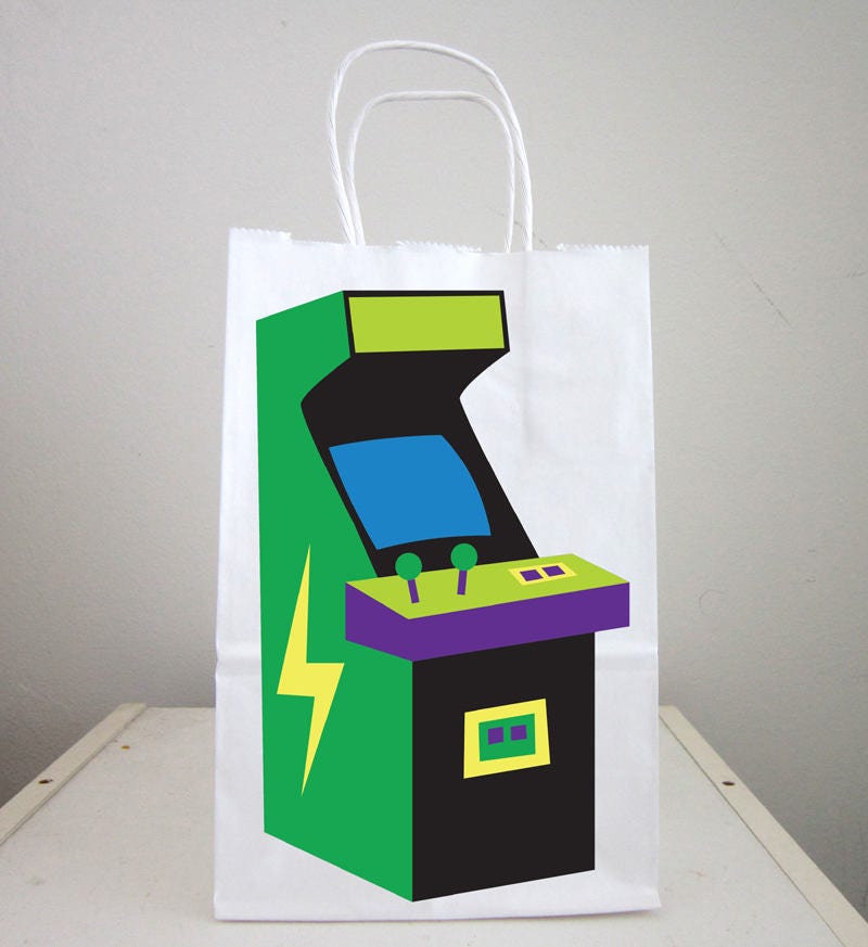 Arcade Goody Bags Arcade Favor Bags Arcade Party Favors Etsy