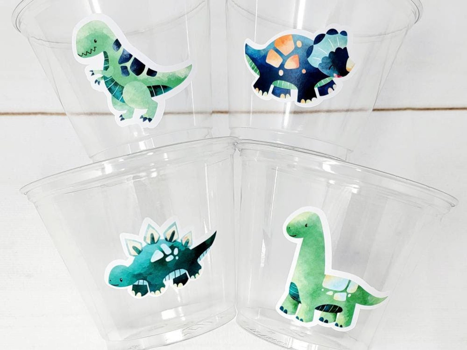 DINOSAUR PARTY CUPS Dinosaur Treat Cups Dinosaur Birthday Etsy