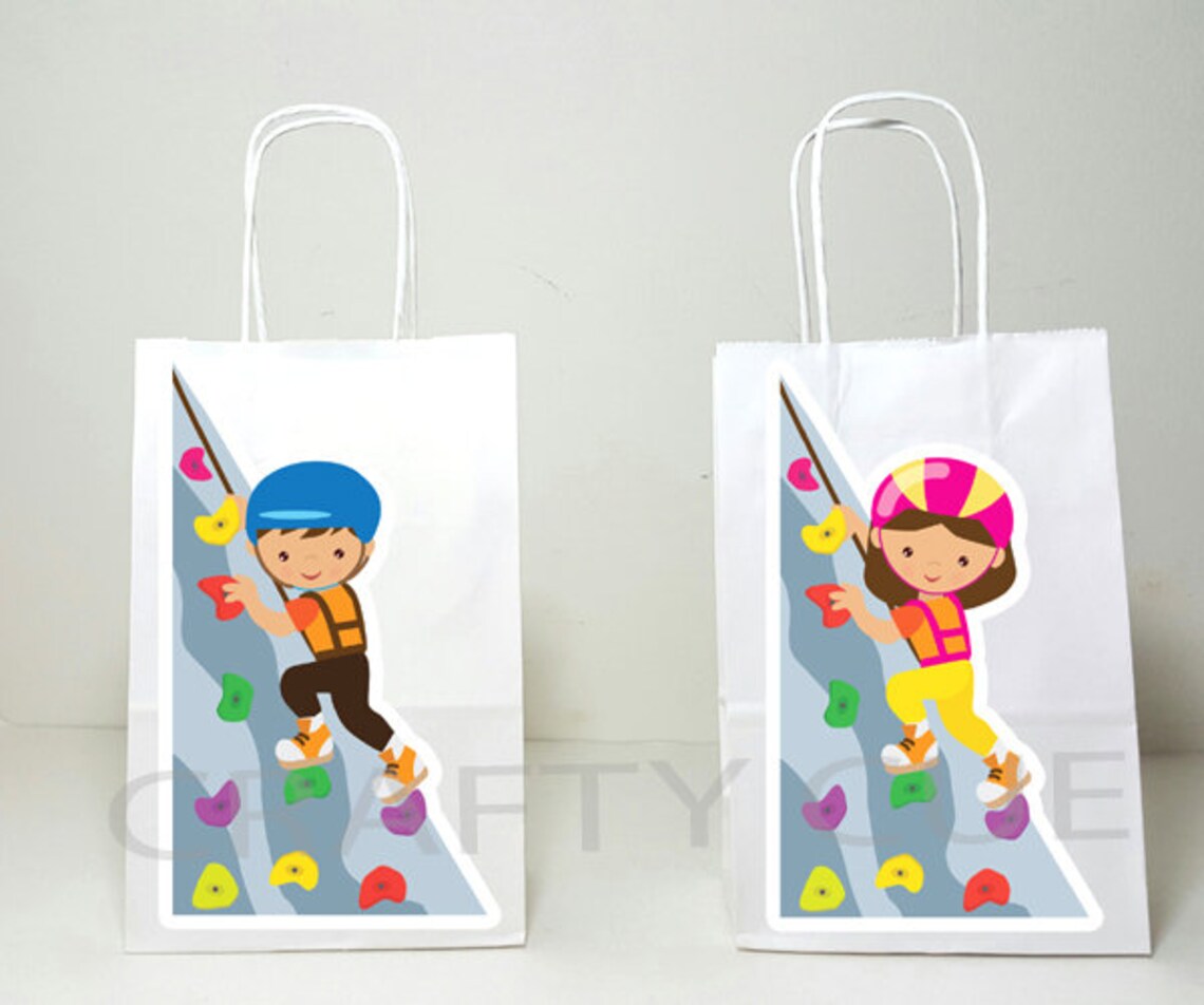 Rock Climbing Goody Bags Rock Climbing Favor Bags Rock Etsy