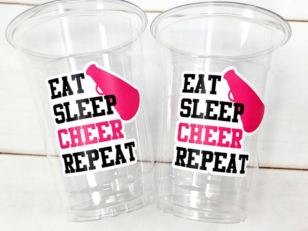 CHEERLEADING PARTY CUPS Cheer Party Cups Cheerleader Party - Etsy