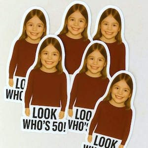 Custom Face Stickers, Personalized Face Stickers, Custom Photo Stickers, Custom Party Favors, Birthday Decorations, Waterproof Sticker, Gift