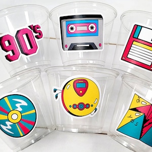 I Love the 90&#39;S PARTY CUPS - 90&#39;s Birthday Cups 90&#39;s Party Cups 90&#39;s Decorations 90&#39;s Birthday Party 90&#39;s Birthday Party Decorations 90s 80s
