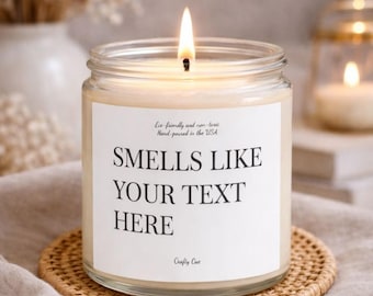 Ça sent la bougie personnalisée, bougie personnalisée, cadeau pour elle, cadeau pour lui, cadeau de Noël, demoiselle d'honneur, drôle, anniversaire, retraite, ami