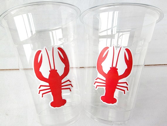Crawfish Party Cups Crawfish Boil Cups Crawfish Birthday Crawfish Boil Decorations Crawfish Party Favors Crayfish Crawfish Boil Party Cups Il_570xn