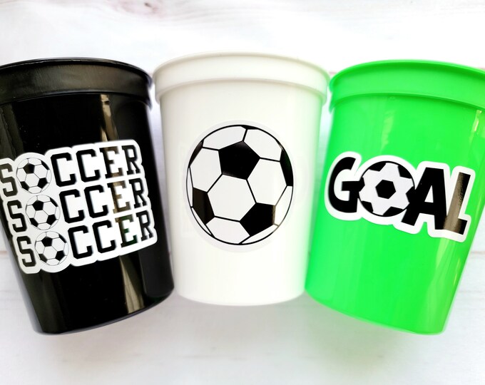 FOOTBALL PARTY CUPS Football Cups Sports Football Birthday Etsy