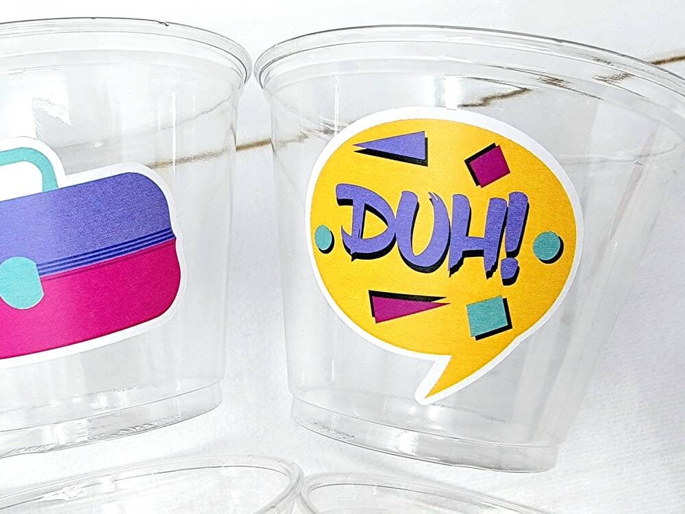 I Love the 90'S PARTY CUPS - 90's Birthday Cups 90's Party Cups 90's ...