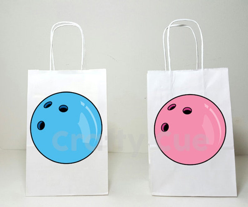 Bowling Goody Bags Bowling Favor Bags Bowling Gift Bags Etsy