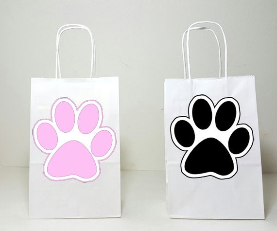 paw print treat bags