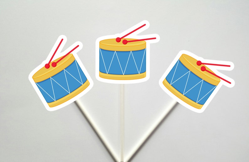 Toy Drum Birthday Music Birthday Rock Star Birthday Party Etsy