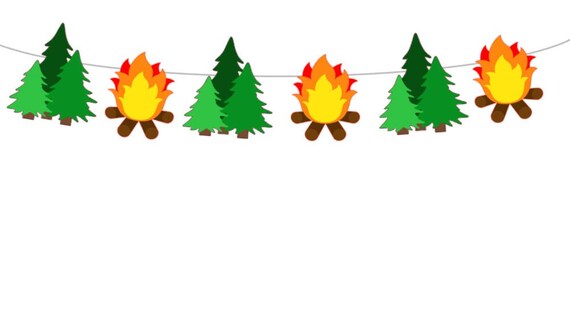 Fire Garland Camping Garland Camp Fire Garland Camping Banner