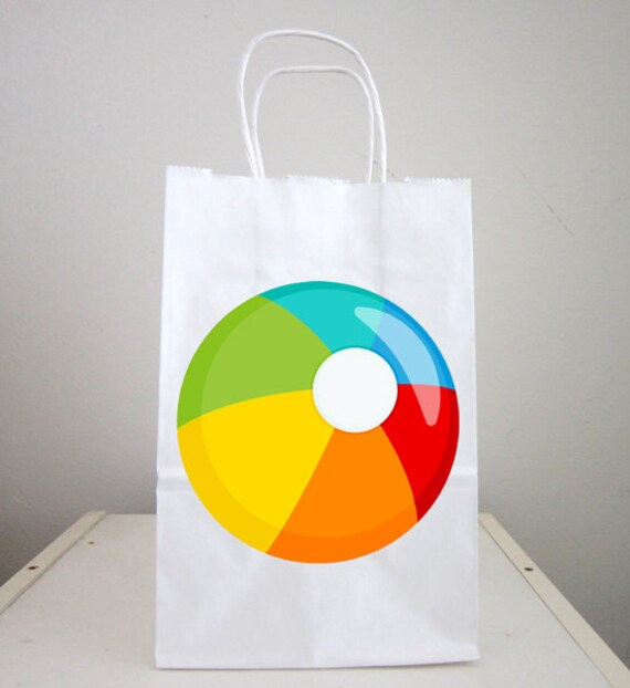 Beach Ball Goody Bags Beach Ball Favor Bags Beach Ball Party