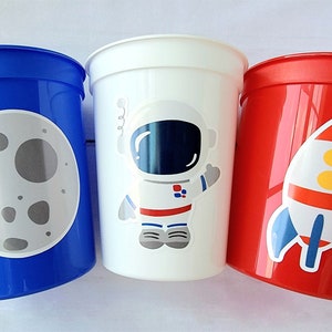 Space Party Cups - Galaxy Party Cups Space Birthday Cups Outer Space Birthday Rocket Party Planet Party Astronaut Birthday Party Space Cups