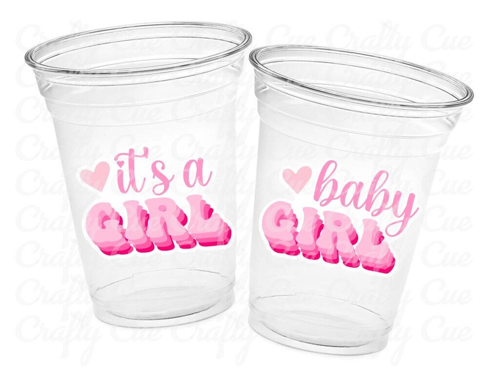 It's A Girl Cups