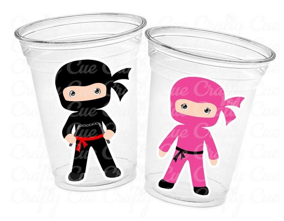 NINJA PARTY CUPS - Ninja Cups Ninja Birthday Party Ninja Party Decorations Ninja Party Supplies Ninja Treat Cups Ninja Party Favors Karate Il_570xn