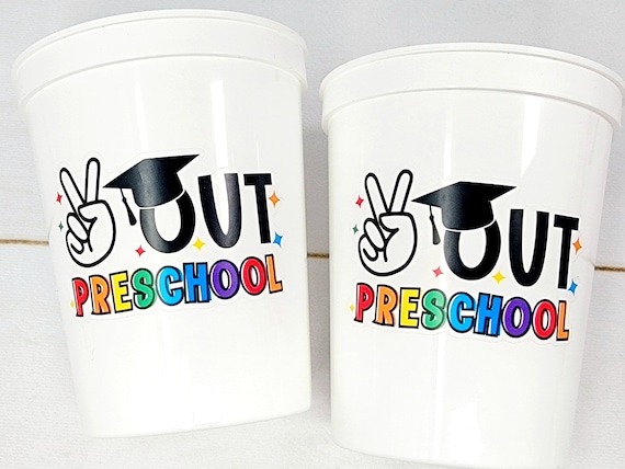 PRESCHOOL GRADUATION CUPS - Preschool Graduation Cups 2023 Preschool Cups Gr3duation Party Graduation 2023 Party Favors Pre-K Party Cups Il_570xn