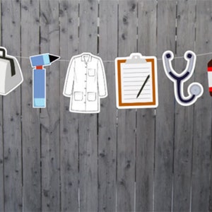 Doctor Garland, Doctor Banner, Medical School, Doctor Party Decorations, Doctor party, Doctor Graduation, 41421933P