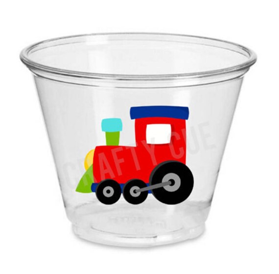 Train Cups Train Party Favors Train Birthday Favors Train Etsy