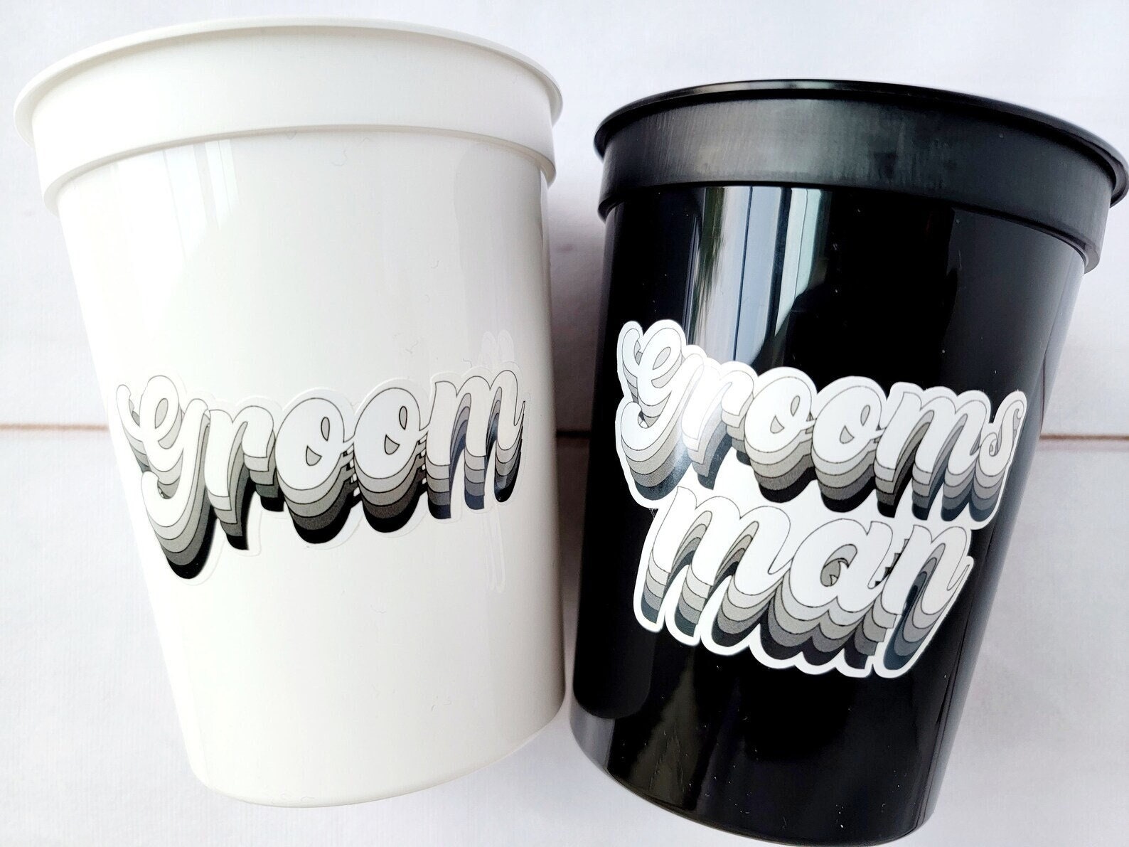 Neliblu Groom Bachelor Party Supplies - Team Cups Bulk Pack of 25