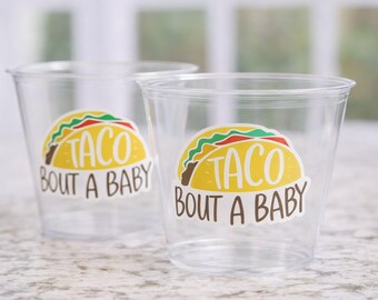 Taco Bout a Baby Cups Taco Party Favors Taco Baby Shower Taco Birthday Fiesta party Fiesta Baby Shower Taco Bout a Baby Decorations favors
