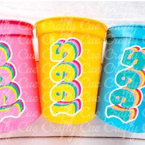 30th PARTY CUPS - Vintage 1995 Cups Best of 1995 30th Birthday Party 30th Birthday Favors 30th Party 30th Party Decorations 1995 Birthday