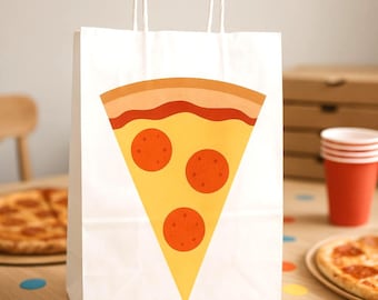 Pizza Goody Bags, Pizza Favor Bags, Pizza Gift Bags, Pizza Goodie Bags, Pizza Party, Pizza Birthday Party Decorations, Pizza Party Supplies