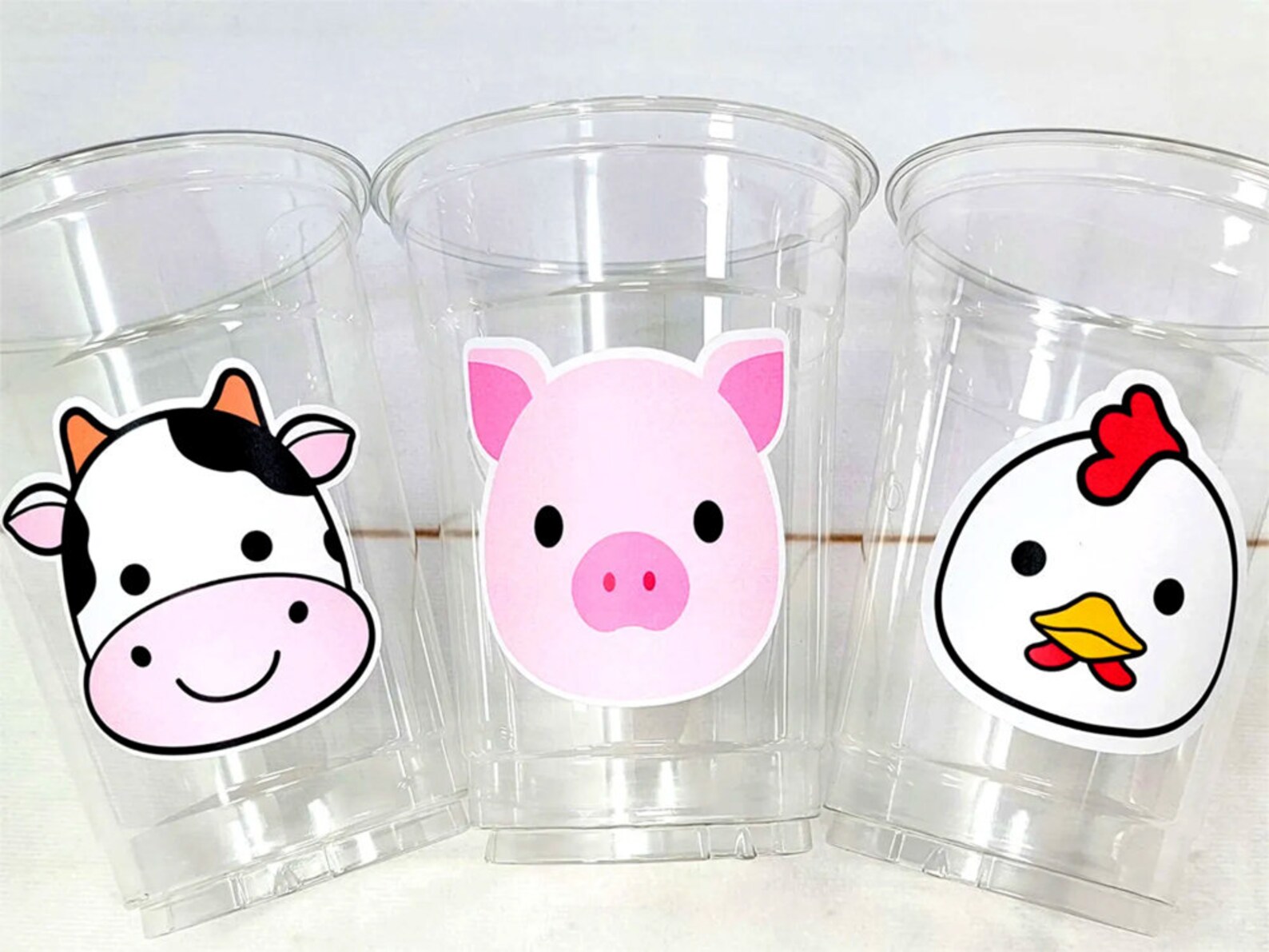 FARM PARTY Cups - Farm Cups Farm Animal Cups Farm First Birthday Farm ...