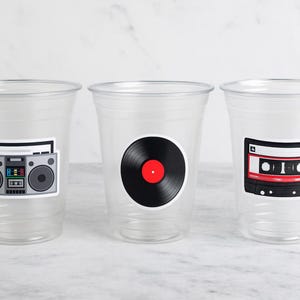 I Love the 80'S PARTY CUPS - 80's Birthday Cups 80's Party Cups 80's Decorations 80's Birthday Party 80's Birthday Party Decorations 80s 90s