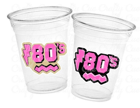 I Love the 80'S PARTY CUPS - 80's Birthday Cups 80's Party Cups 80's Decorations 80's Birthday Party 80's Birthday Party Decorations 80s 90s Il_570xn