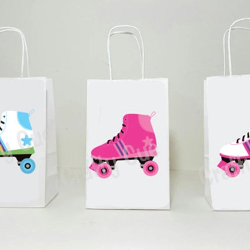 Roller Skate Goody Bags Roller Skate Favor Bag Roller Skate Etsy