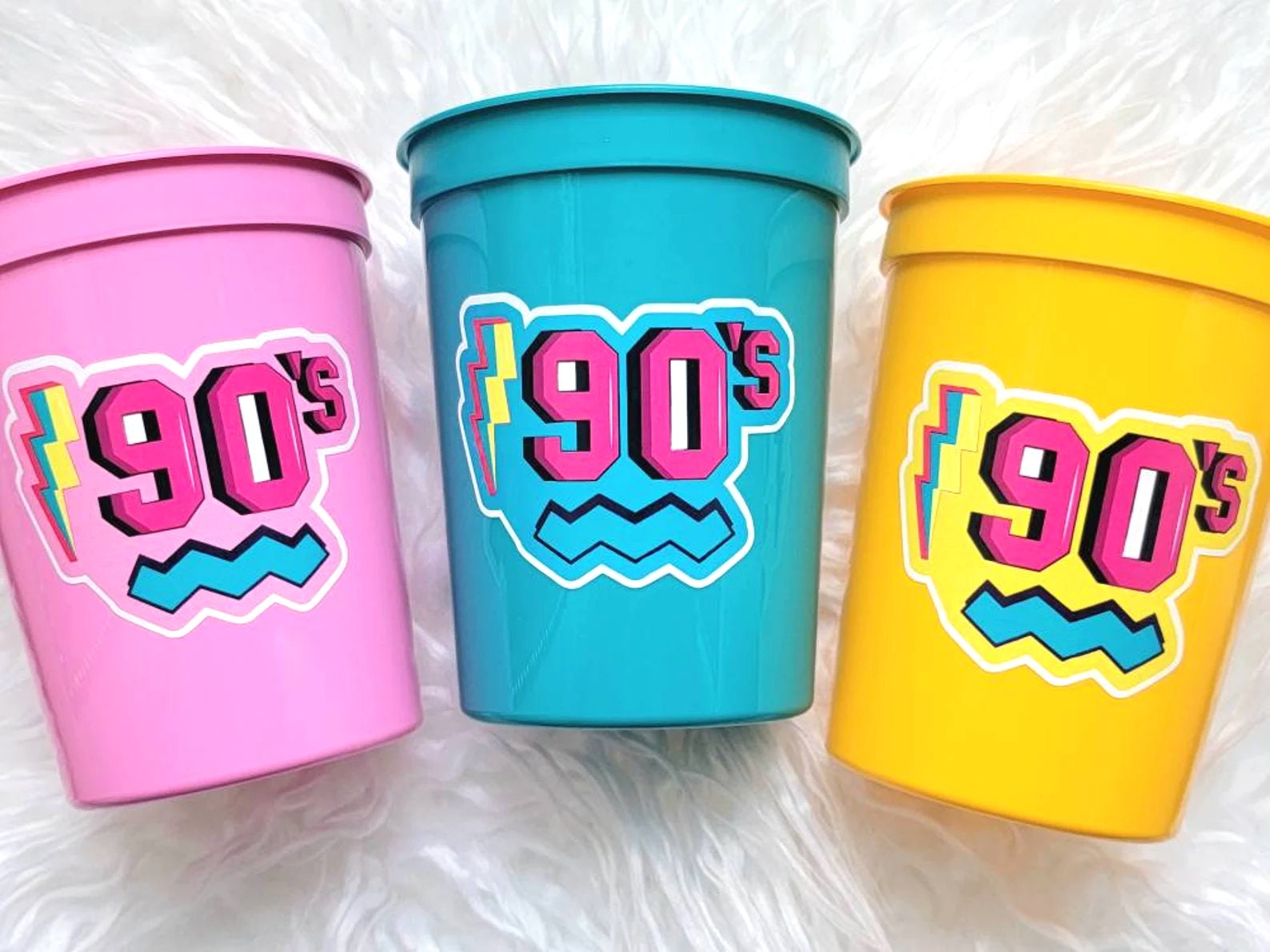 I Love the 90'S PARTY CUPS 90s Birthday Cups 90s Party - Etsy