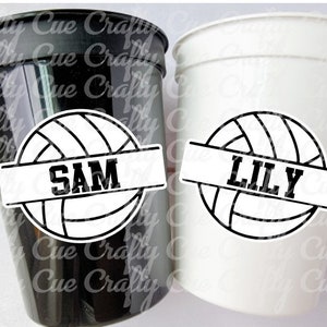 VOLLEYBALL PARTY CUPS - Volleyball Party Cups Volleyball Birthday Volleyball Party Volleyball Decorations Volleyball Party Favors