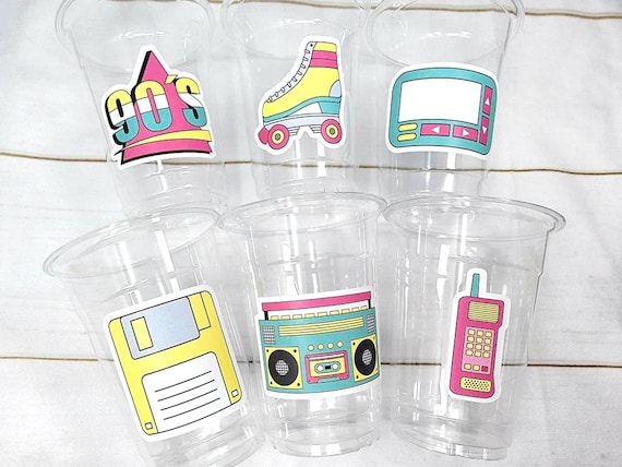 I Love the 90'S PARTY CUPS 90's Birthday Cups - Etsy