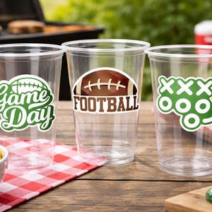 FOOTBALL PARTY CUPS - Football Cups Sports Football Birthday Sports Party Football Party Cups Football Birthday Party Football Party Decor image 2