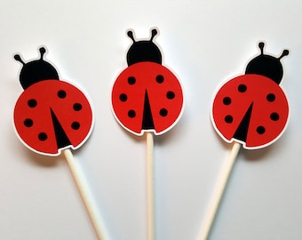 Ladybug Cupcake Toppers (82816648P)