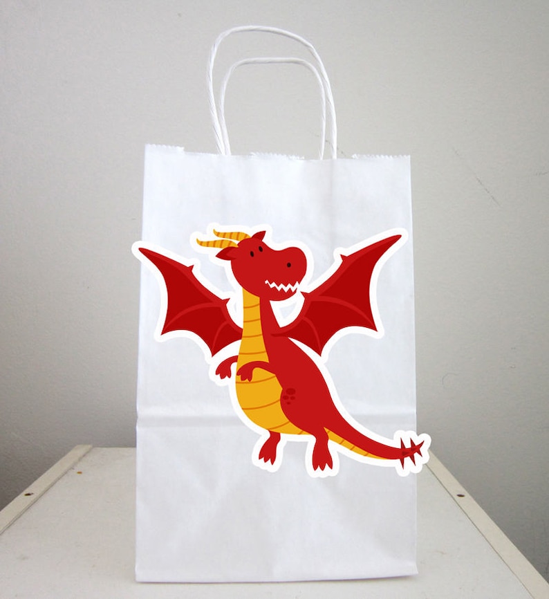 Dragon Goody Bags Dragon Favor Bags Dragon Gift Bags Dragon Etsy