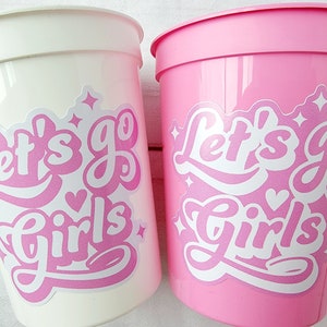 COWGIRL PARTY CUPS - Cowgirl Cups Cowgirl Party Decorations Cowgirl Bachelorette Party Cowgirl Hat Birthday Rodeo Party Cups Let&#39;s Go Girls