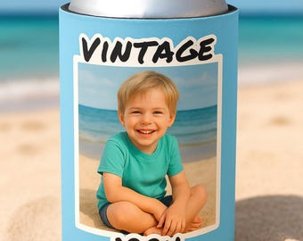 Personalized Can Cooler, Photo Can Cooler, Custom Picture Can Cooler, Bachelorette Party Favors, Custom Birthday Favor, Party Decor, Picture