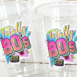 I Love the 80&#39;S PARTY CUPS - 80&#39;s Birthday Cups 80&#39;s Party Cups 80&#39;s Decorations 80&#39;s Birthday Party 80&#39;s Birthday Party Decorations 80s 90s