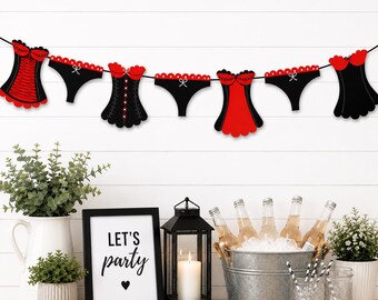 Lingerie Banner, Bachelorette Party Banner, Bridal Shower Decorations, Bach Party Decor, Bride to Be Party, Girls Night Banner Party Supply