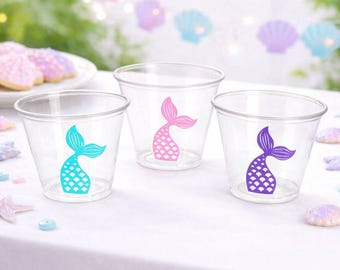 MERMAID PARTY CUPS - Mermaid Birthday Cups Mermaid Party Cups Mermaid Party Decorations Mermaid Party Favors Mermaid Mermaid Party Decor