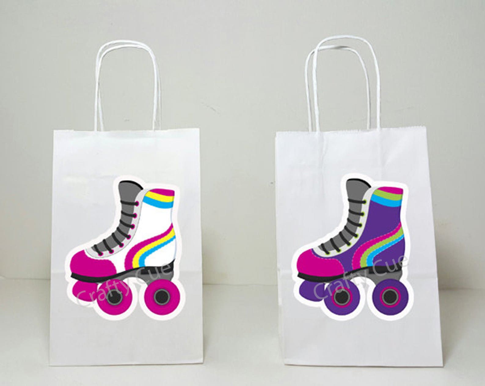 Roller Skate Goody Bags Roller Skate Favor Bag Roller Skate Etsy