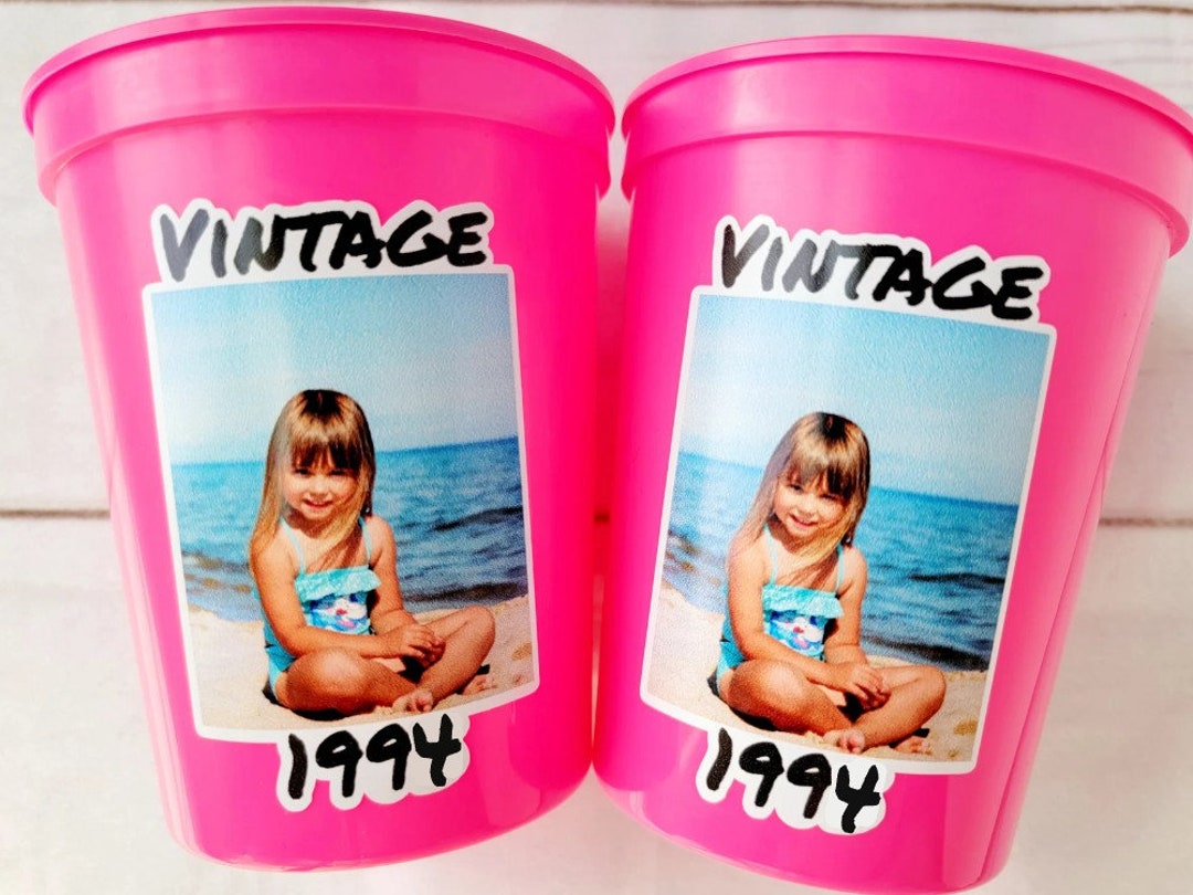 Custom Plastic Party Cups Personalized Party Cups Personalized 30th