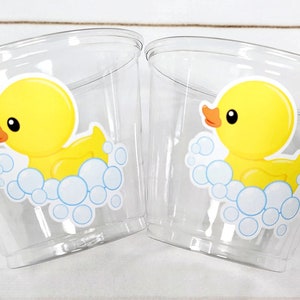 DUCK PARTY CUPS - Duck Birthday Duck Party Duck Baby Shower Duck Party Cups Duck Decorations Duck Cups Ducky Party Cups Rubber Ducky Cups