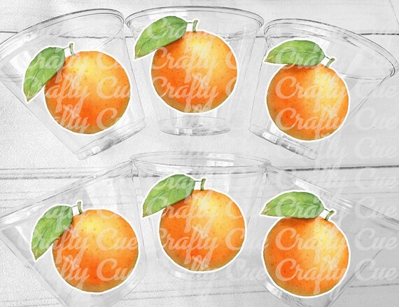ORANGE PARTY CUPS - Orange Baby Shower Cups A Little Is On The Way Orange Baby Shower Decorations Orange Baby Shower Favors Little Oranges Il_570xn