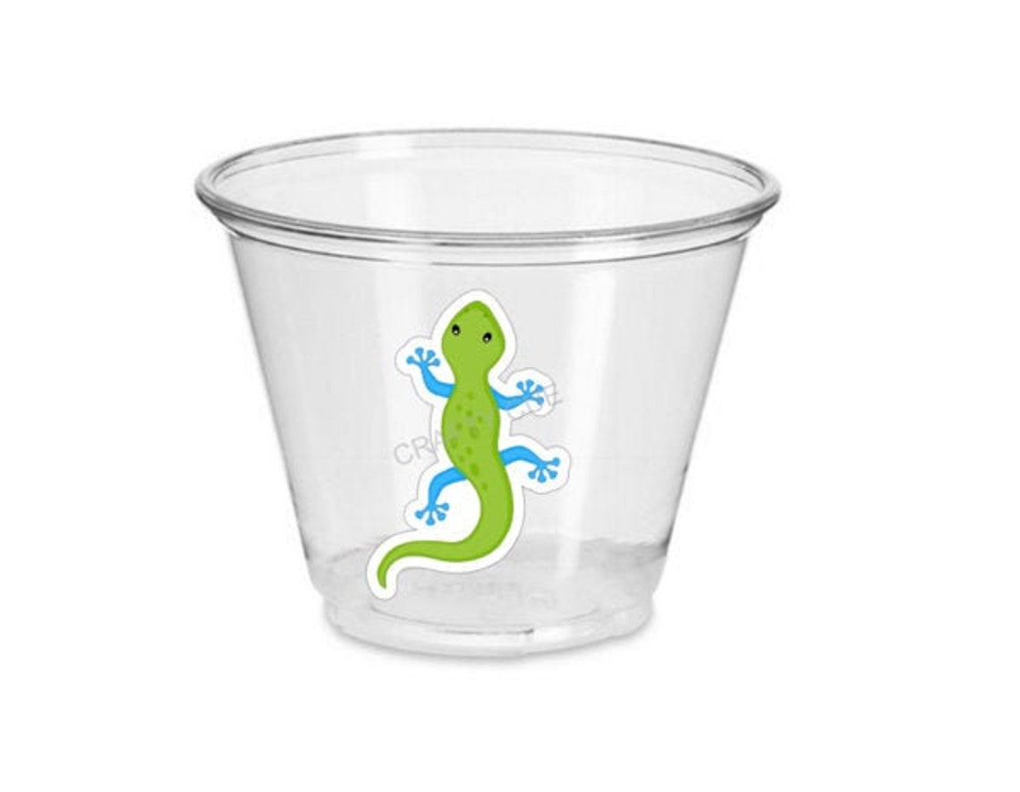Lizard Party Cups Lizard Treat Cups Lizard Birthday Lizard Etsy