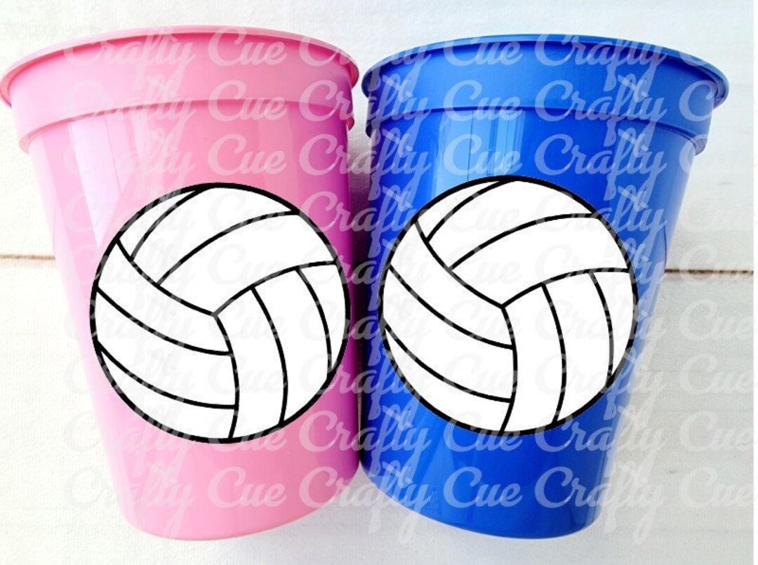 VOLLEYBALL PARTY CUPS Volleyball Party Cups Volleyball Birthday