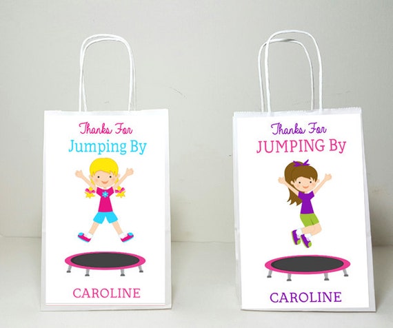 Trampoline Party Goody Bags Jumping Party Goody Bags Bounce - Etsy