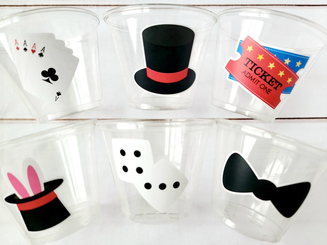 MAGIC PARTY Cups Magician Party Cups Magic Birthday Magician Party