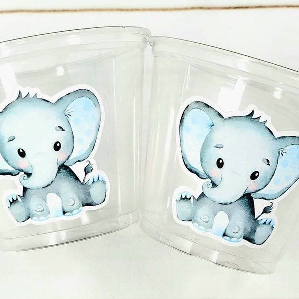 ELEPHANT PARTY CUPS- Elephant Cups Elephant Decorations Elephant Birthday Elephant Party Elephant Party Favors Elephant Baby Shower Sprinkle